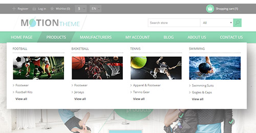 Motion Theme Features - Ajax Filters plugin included