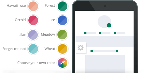 Color Presets Available for the Element Theme