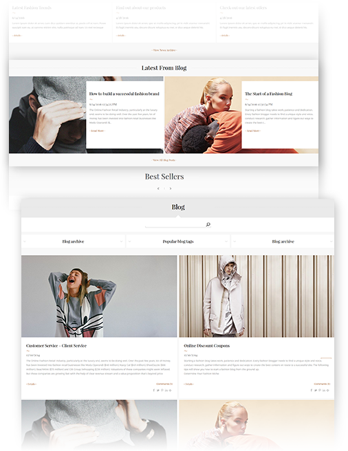 Minimal Theme Features - Rich Blog plugin included