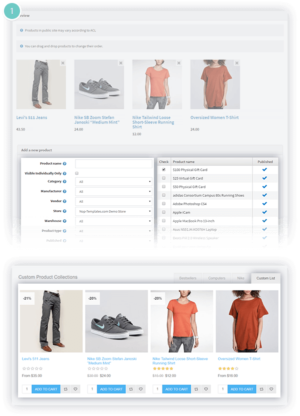 Smart Product Collections Features -custom list of products based on criteria