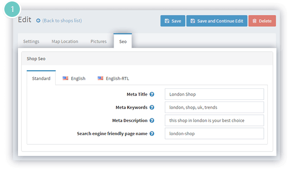 Store Locator Plugin Features - meta tags available