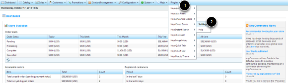 5. Now you need to configure the newly installed plugins. You can do so from the Plugins menu.