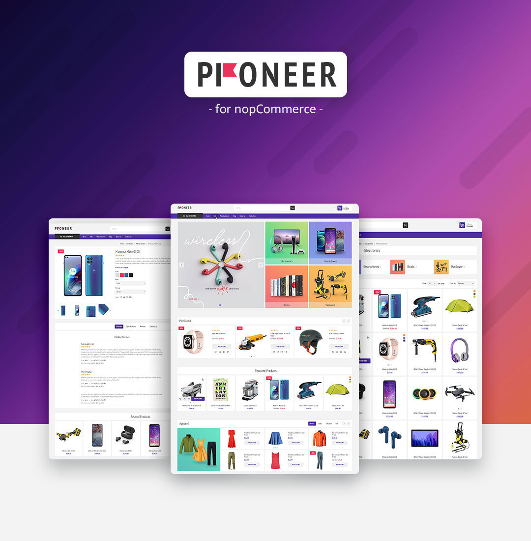 Pioneer Theme for nopCommerce