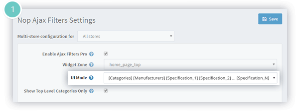 Ajax Filters Pro Plugin Features - filter by category or manufacturer, category and manufacturer, or subcategories