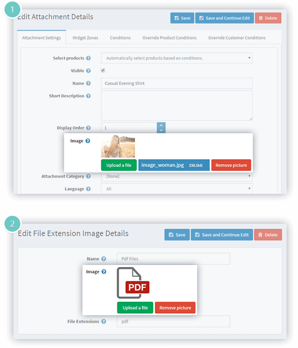 Attachments Plugin Features - image upload to an attachment or a group of attachments