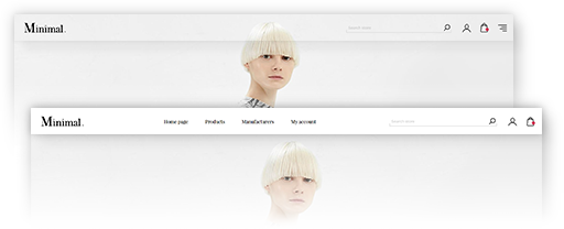 Minimal Theme Features - Header Layout