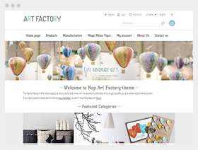 artfactory theme for nopcommerce