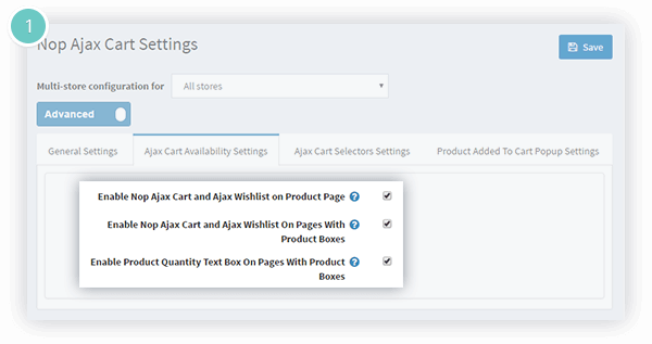 Ajax Cart Plugin Features - enable ajax cart on the product page or the catalog pages