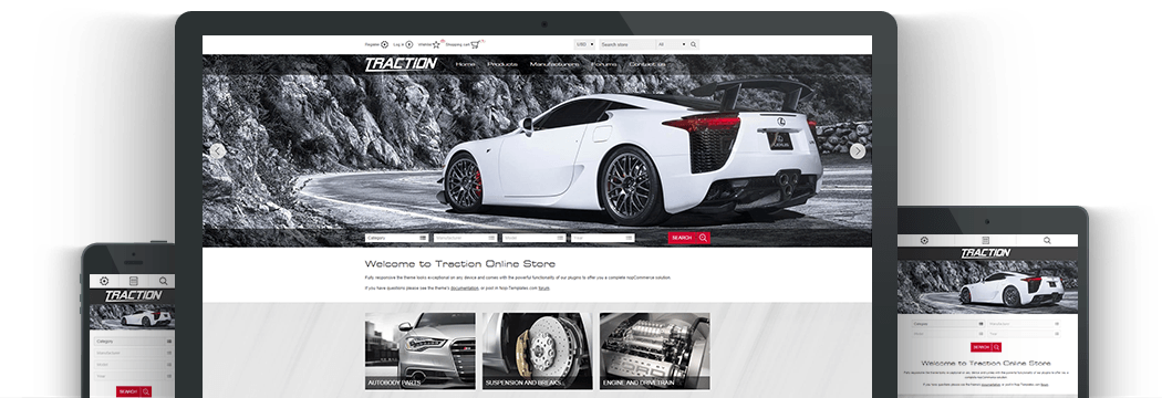 Nop Traction Responsive Theme