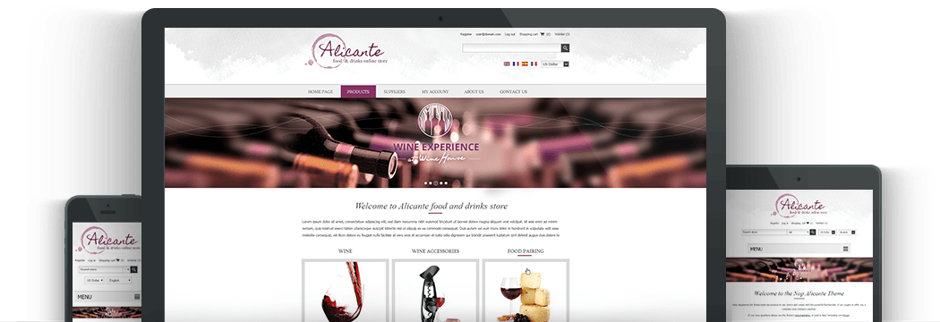 Nop Alicante Responsive Theme