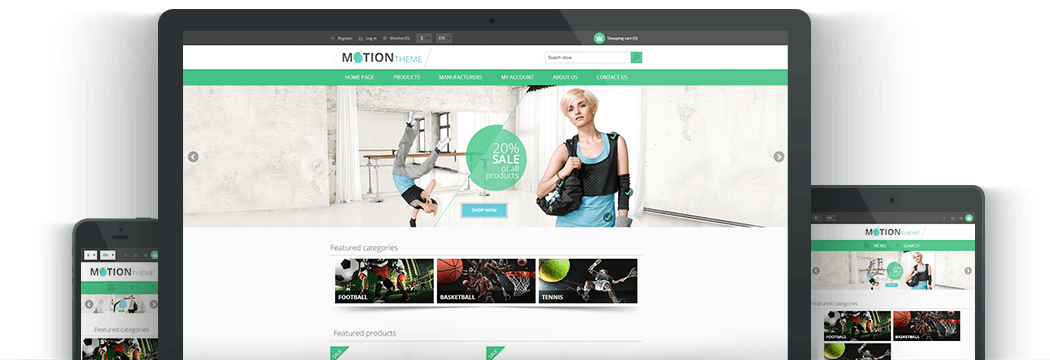 Nop Motion Responsive Theme