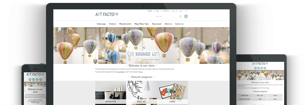 Nop ArtFactory Responsive Theme