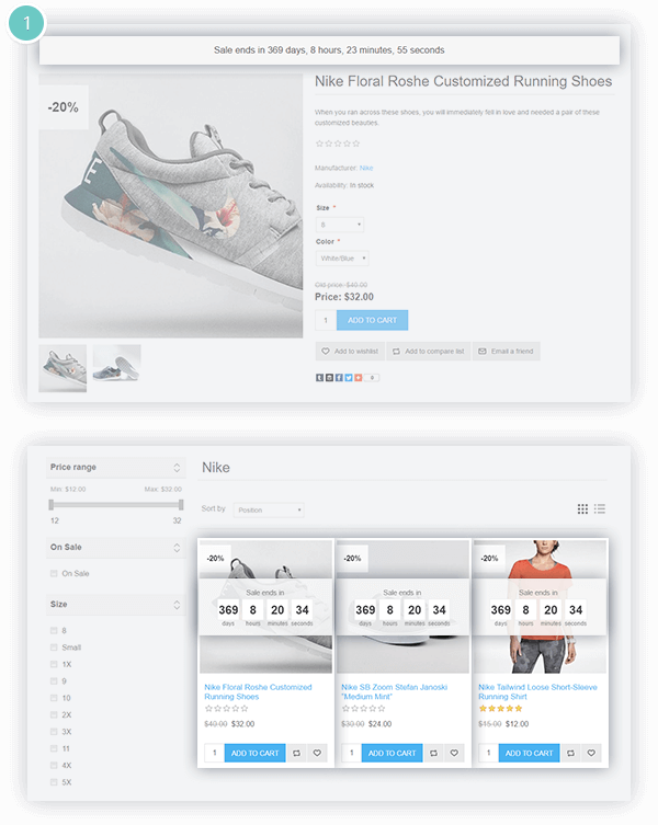 Sale Campaigns Plugin Features - sale countdown