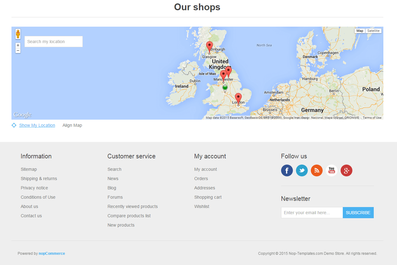 home page map