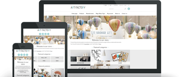 Preview of ArtFactory Theme for nopCommerce