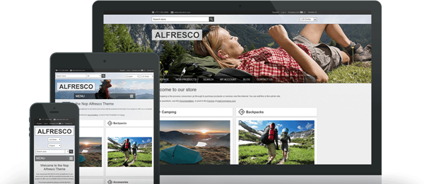 Preview of Alfresco Theme for nopCommerce