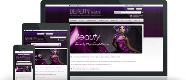 Preview of Beauty Theme for nopCommerce