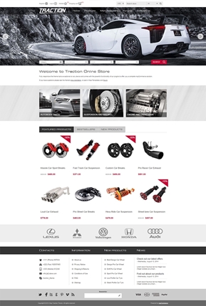 Traction Theme - Home Page