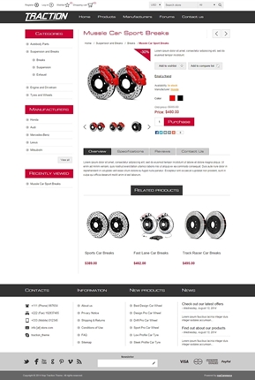 Traction Theme - Product Page