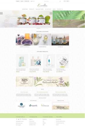 Lavella Theme - Home Page