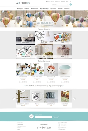 ArtFactory Theme - Home Page