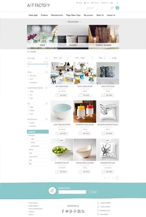 ArtFactory Theme - Category Page