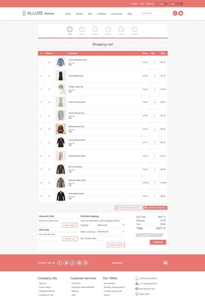 Allure Theme - Checkout Page