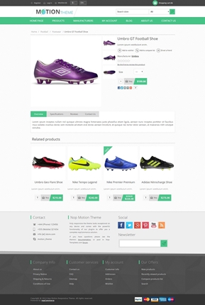 Motion Theme - Product Page
