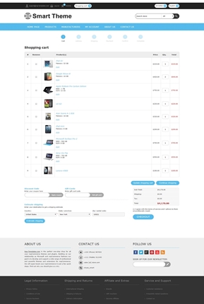 Smart Theme - Checkout Page