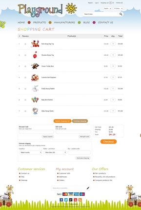 Playground Theme - Checkout Page