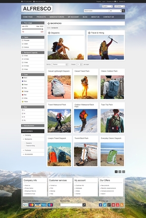 Alfresco Theme - Category Page