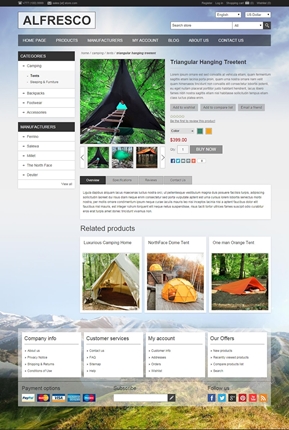 Alfresco Theme - Product Page