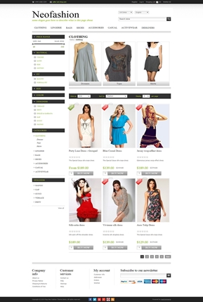 NeoFashion Theme - Category Page