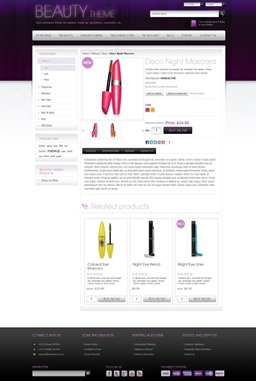 Beauty Theme - Product Page