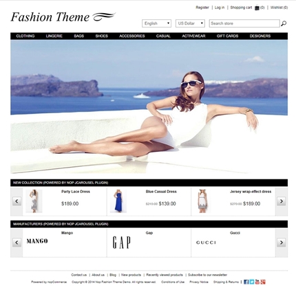 Fashion Theme - Home Page