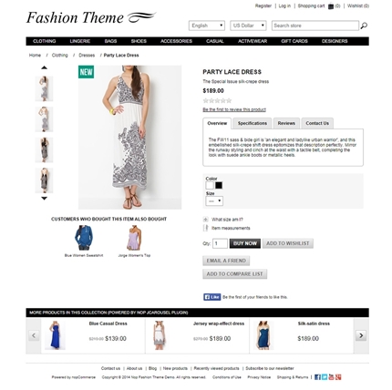 Fashion Theme - Product Page