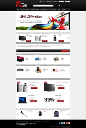 ShopAll Theme - Home Page