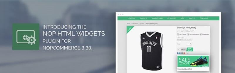 Introducing the Nop HTML Widgets plugin for nopCommerce 3.30.