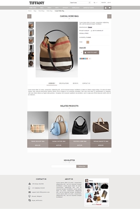 Tiffany Theme - Product Page