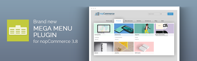 How to build a custom menu with the new Nop Mega Menu plugin for nopCommerce How to build a custom menu with the new Nop Mega Menu plugin for nopCommerce