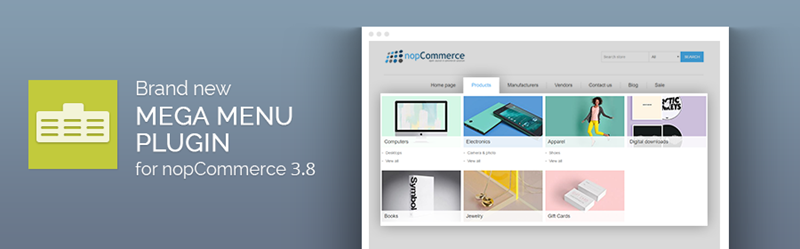 How to build a custom menu with the new Nop Mega Menu plugin for nopCommerce