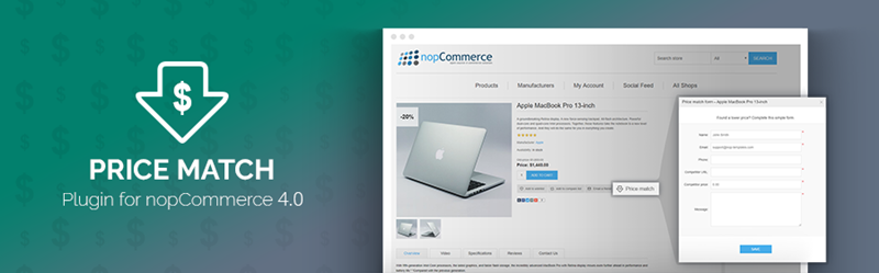 Nop Price Match plugin released for nopCommerce 4.0