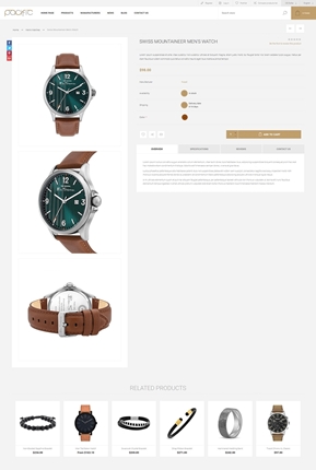 Pacific Theme for nopCommerce - Product Page