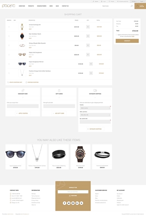 Pacific Theme for nopCommerce - Shopping Cart