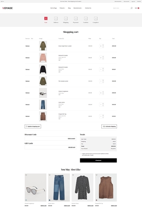 Voyage Theme for nopCommerce - checkout