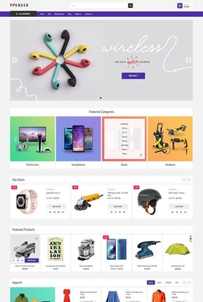 Pioneer Theme for nopCommerce - home page 2