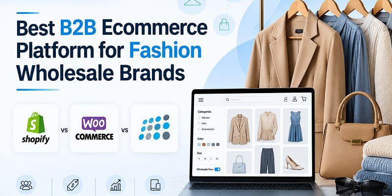 Best B2B Ecommerce Platform for Fashion Wholesale Brands in 2026: nopCommerce vs Shopify vs WooCommerce